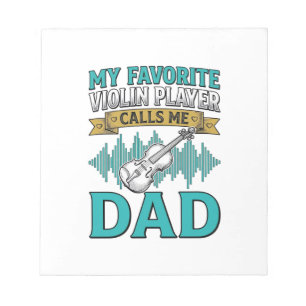 Bloc-note Chemise de papa violoniste Le joueur de violon fav