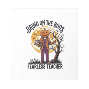 Bloc-note Chemise de professeur Halloween Gravure vintage Ci