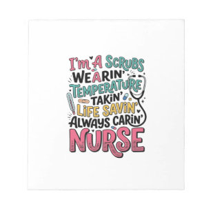 Bloc-note Chemise de sauvetage de température de scrubs d'in