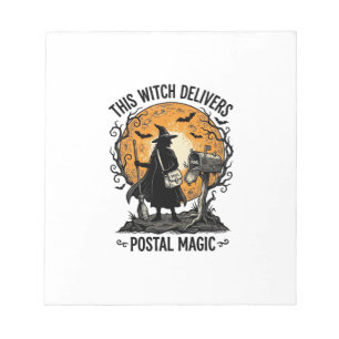 Bloc-note Chemise de sorcière postale Halloween vintage fact