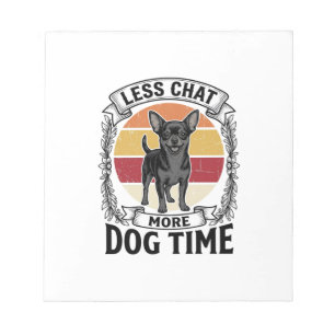 Bloc-note Chemise drôle pour amateur de chien Gravure vintag