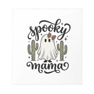 Bloc-note Chemise Halloween Vintage Cactus Fantôme Spooky Ma