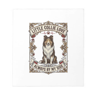 Bloc-note Chemise pour amateur de chien Collie avec citation