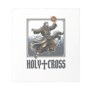 Bloc-note Chemise religieuse vintage de basket-ball Holy Cro