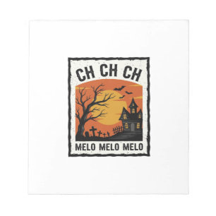 Bloc-note Chemise silhouette d'arbre hanté Halloween vintage