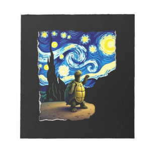 Bloc-note Chemise Tortue Artistique Tortue Nuit Étoilée (4)