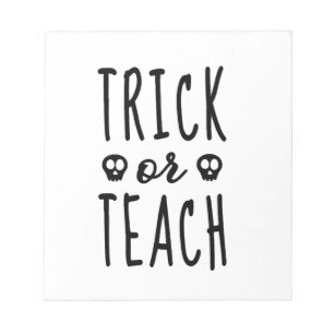 Bloc-note Chemise Trick or Teach, Chemise d'enseignant d'Hal
