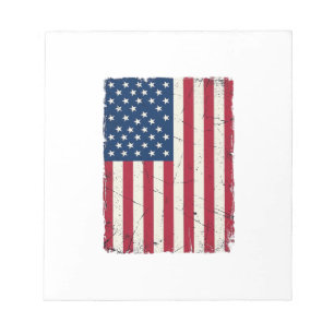 Bloc-note Chemise vectorielle du drapeau américain en détres