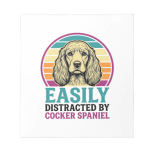 Bloc-note Chemise vintage de chien Cocker Spaniel facilement