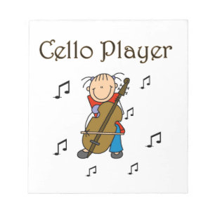 Bloc-note Chemises et Cadeaux pour Fille au Violoncelle en B