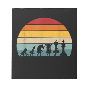 Bloc-note Chess Evolution Cadeau Vintage Rétro Pour Un Échec