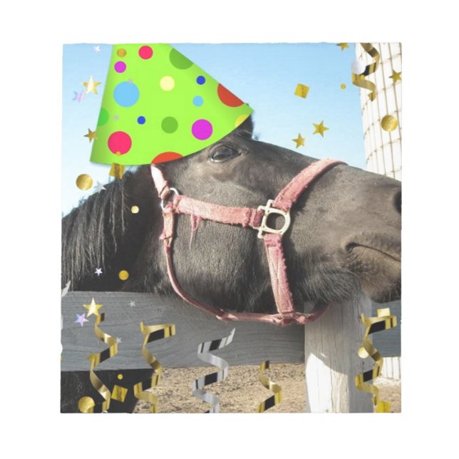 Bloc-note Cheval animal de fête (Devant)