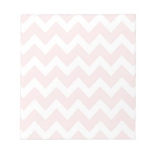 Bloc-note Chevron rose et blanc
