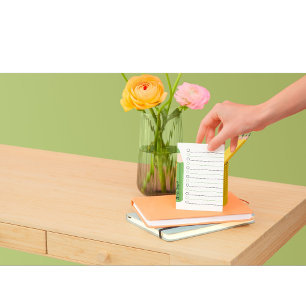 Bloc-note Chic Fun Green Pencil Linked Professeur Personnali