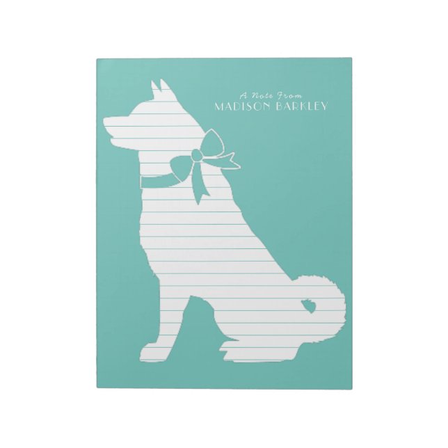 Bloc-note Chien Akita Puppy (Tourné)