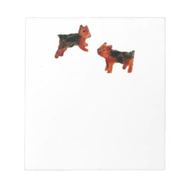 Bloc-note Chien Art Deux mignons Terriers