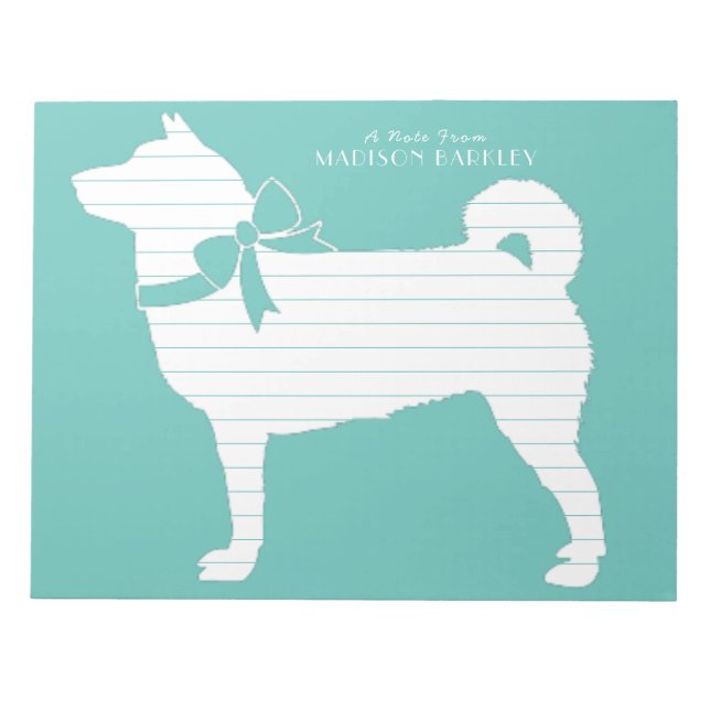 Bloc-note Chien chiot Shiba Inu (Devant)