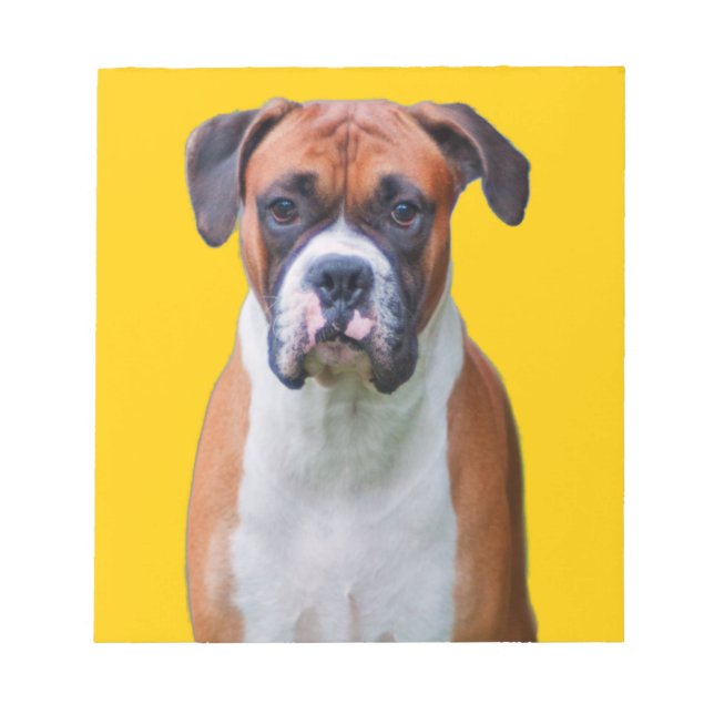 Bloc-note Chien de boxe (Devant)