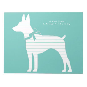 Bloc-note Chien de Rat Terrier Chien Chien Chien Chien Puppy