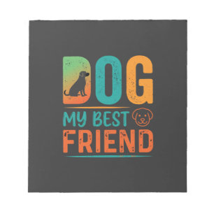 Bloc-note Chien Mon Meilleur Ami Design Rétro