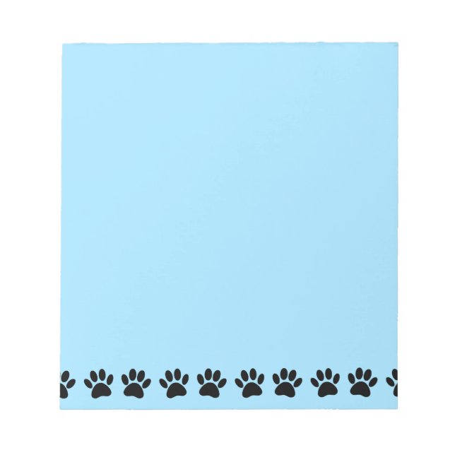 Bloc-note Chien Paw Motif déprimé bleu (Devant)