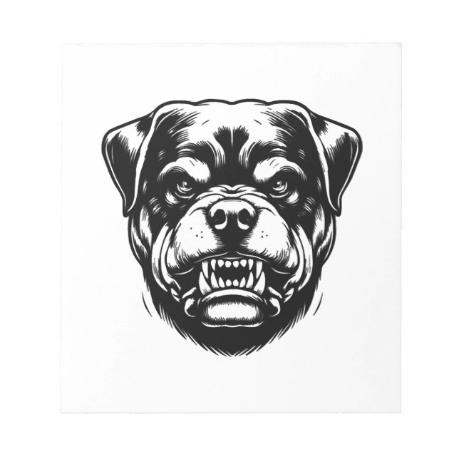 Bloc-note Chien Rottweiler  (Devant)