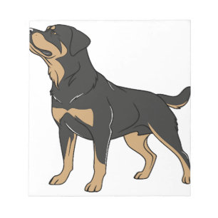 Bloc-note Chien Rottweiler, Chien Rottweiler Debout