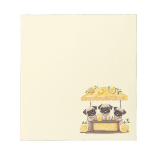 Bloc-note Chiens de carlin Stand de Lemonade