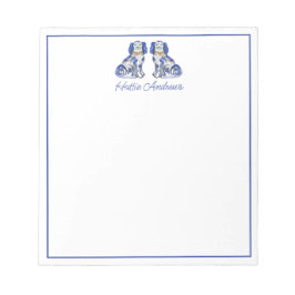 Bloc-note Chiens de Staffordshire aquarelle