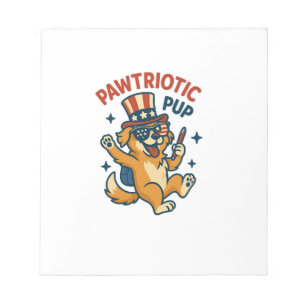 Bloc-note Chiens patriotiques � T-shirt drôle pour chien pou