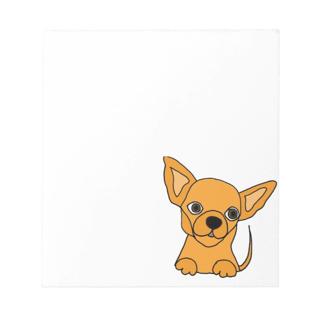 Bloc-note Chihuahua chiot drôle (Devant)