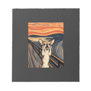 Bloc-note Chihuahua Cri Expressionniste Art Chien_1