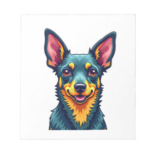 Bloc-note Chihuahua  Peinture Abstraite  Couleur  Chien Mign