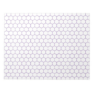 Bloc-note Chimie organique Hexagonal Grand Papier Graphique 