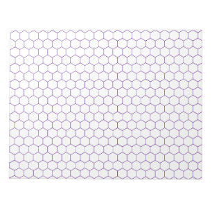 Bloc-note Chimie organique Hexagonal Grand Papier Graphique