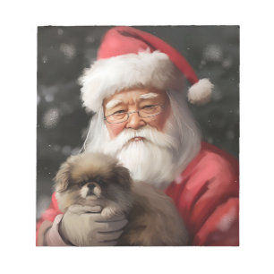 Bloc-note Chin japonais avec Noël Festif du Père Noël