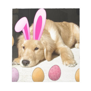 Bloc-note Chiot de Pâques Golden Retriever