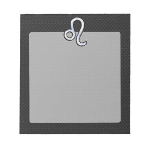 Bloc-note Chrome Comme Leo Zodiac Connexion peau de serpent