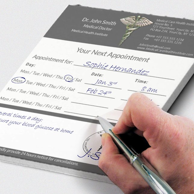 Bloc-note Chrome Holographique 3D Caduceus Rendez-vous Médic (Créateur téléchargé)