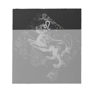 Bloc-note Chrome Style Leo Zodiac Carte Hevelius 1690