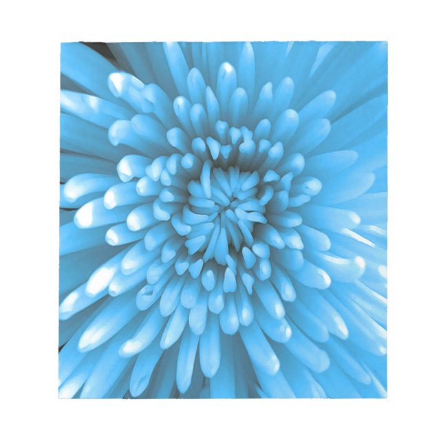 Bloc-note Chrysanthème bleu (Devant)