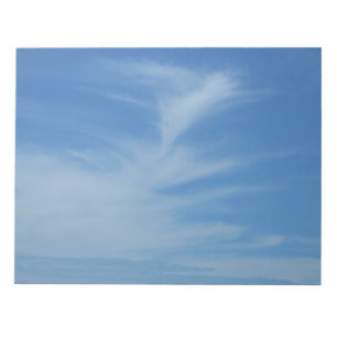 Bloc-note Ciel bleu avec nuages blancs Abstrait Nature Photo