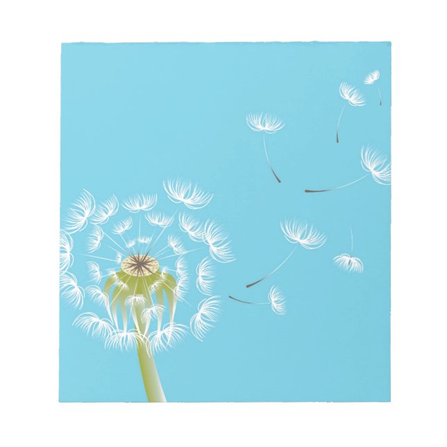 Bloc-note Ciel bleu dandelion nature fleurie (Devant)