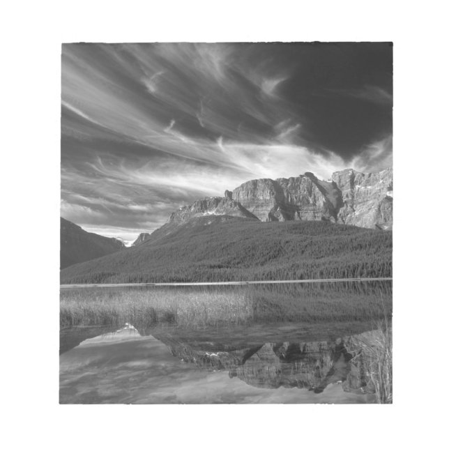 Bloc-note Cirrus nuages au-dessus du lac Waterfowl, Banff (Devant)