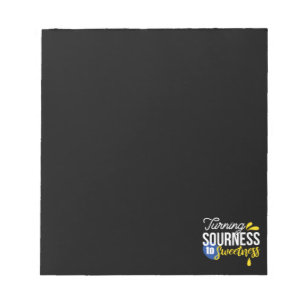 Bloc-note Citation de citron motivationnelle de l'aigre à la