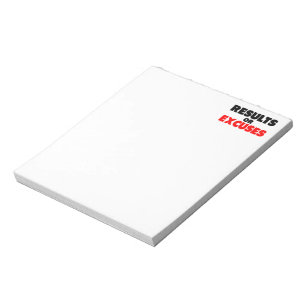 Bloc-note Citation de forme physique de résultats ou