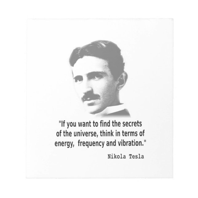 Bloc-note Citation De Nikola Tesla (Devant)