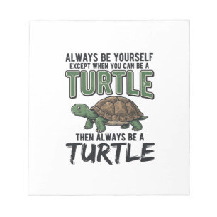 Bloc-note Citation de Tortue Drôle Design Vectoriel Vintage_