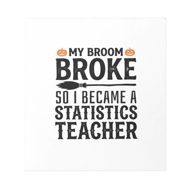 Bloc-note Citation drôle de professeur de statistiques pour  (Devant)