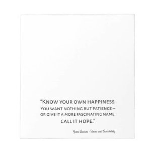 Bloc-note Citation Du Sens Et De La Sensibilité I